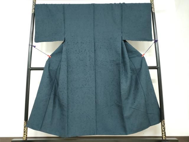 平和屋着物●男性 髭紬 褐返色 正絹 DAAW5382ud