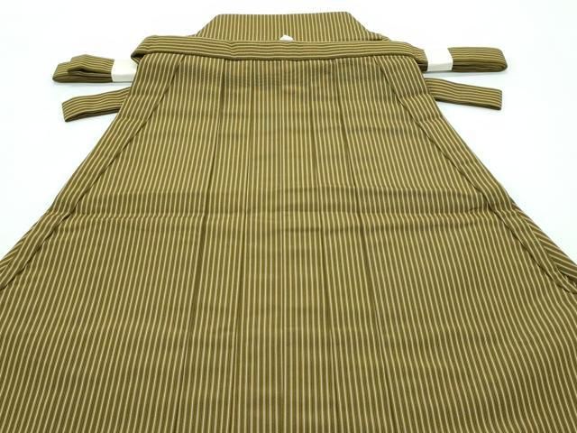 平和屋本店 上 男性 人間国宝 甲田綏郎 精好仙台平 馬乗り袴 縞 ♥ CZAA3801s5