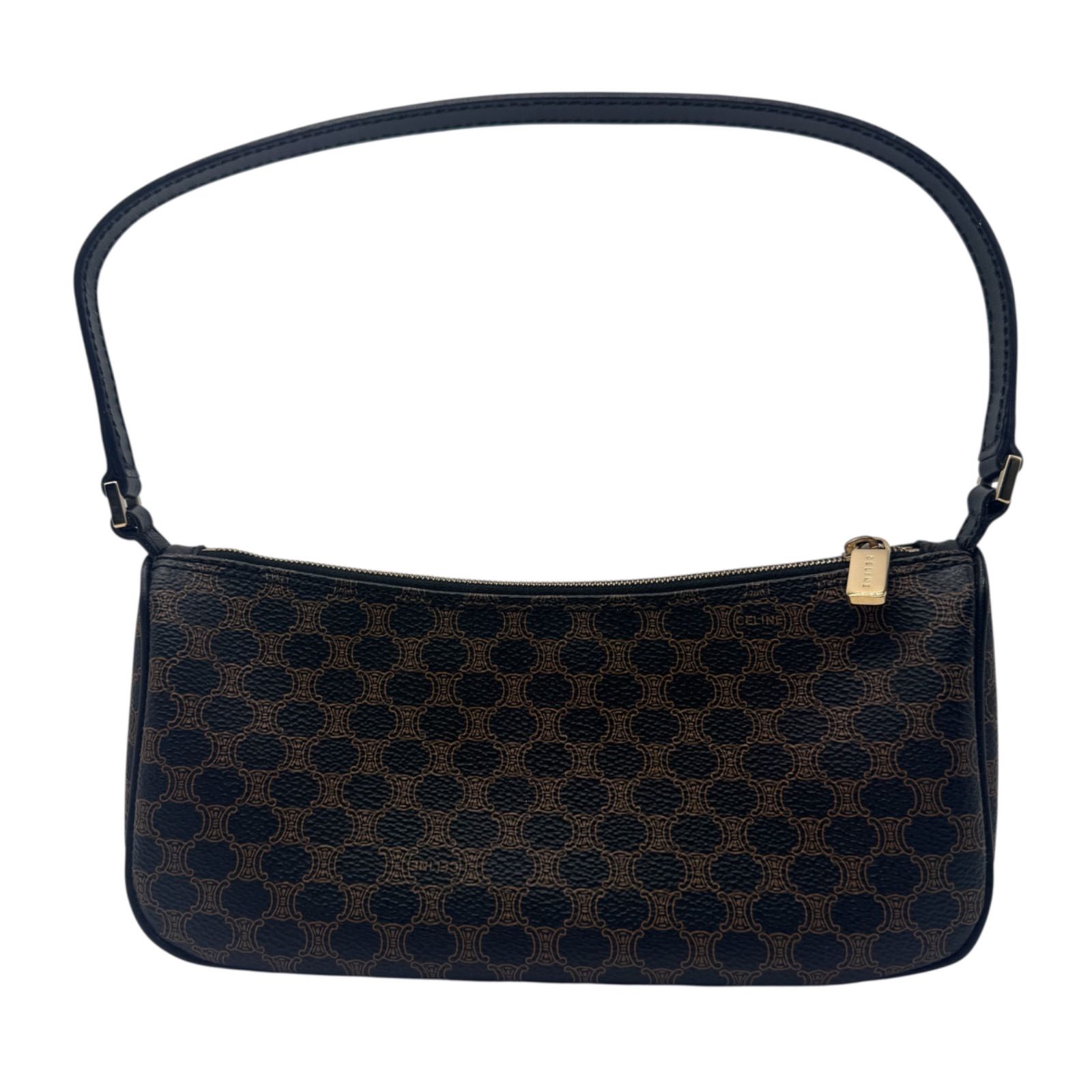 極美品 希少 CELINE セリーヌ 黒マカダム アクセサリーポーチ