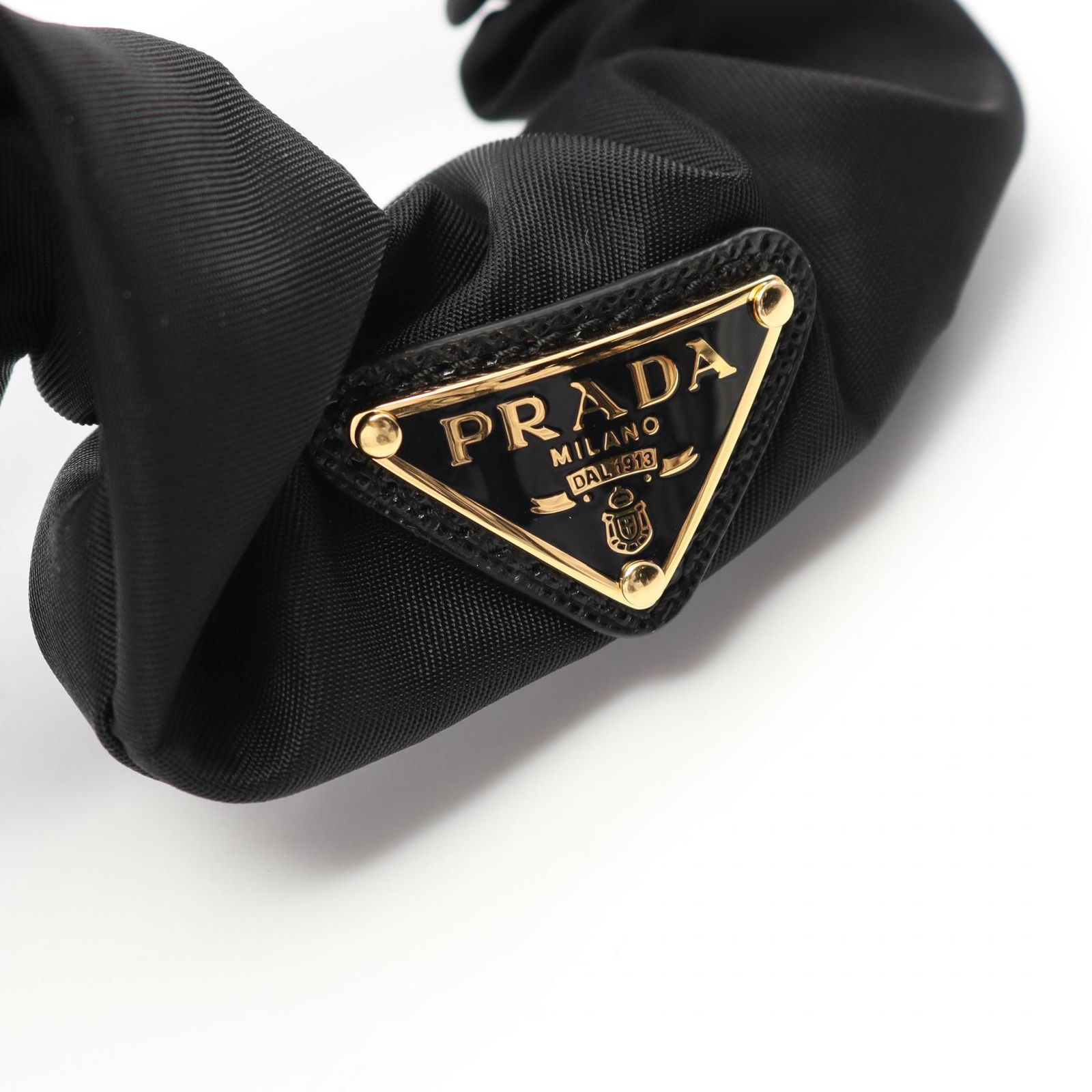 プラダ PRADA Re-Nylon シュシュ ブラック ナイロン
