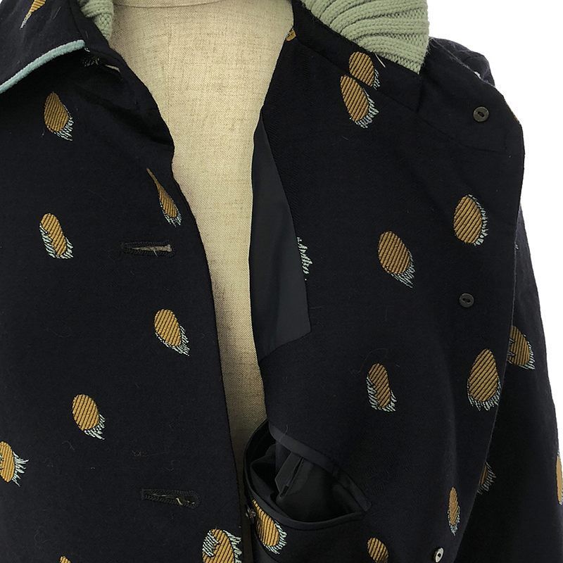 mina perhonen / ミナペルホネン | goutte リブ切替 ロングコート | 36