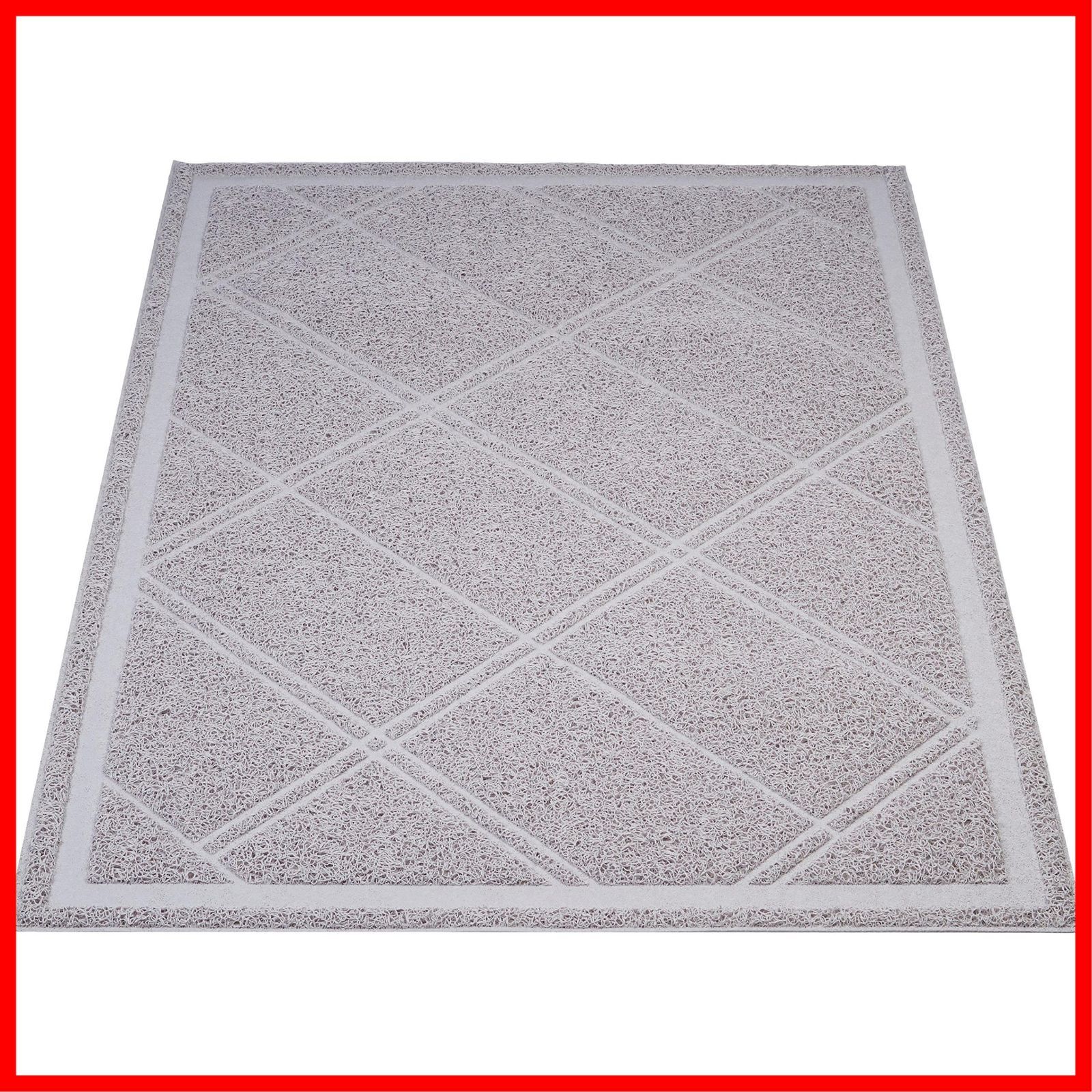 在庫 ベーシック 猫用砂取りマット 無香料 61 89 cm グレー