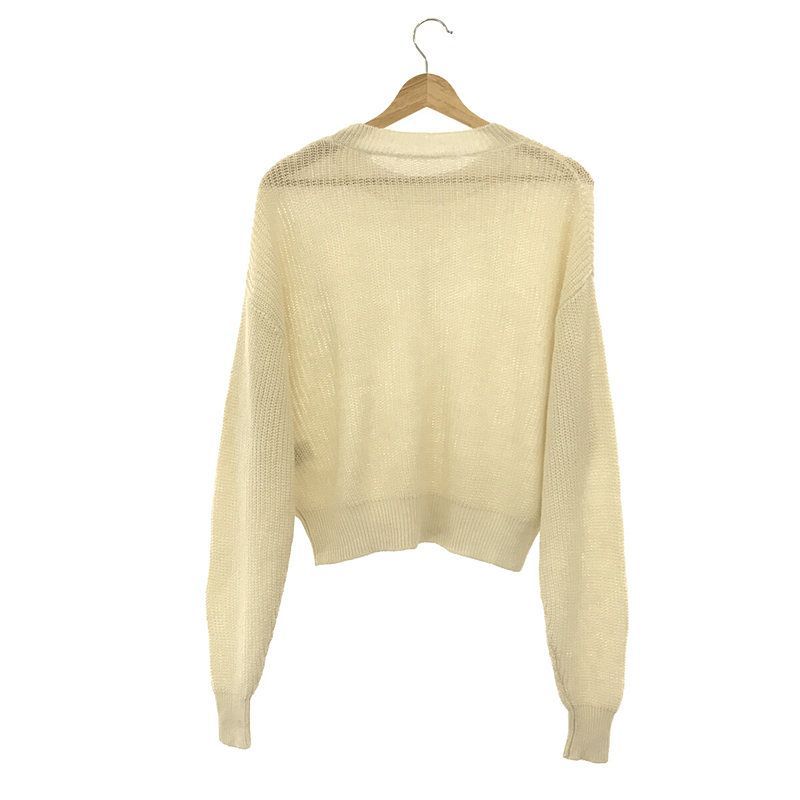 【美品】  L'Appartement / アパルトモン | 2023SS | LINEN BOYS KNIT リネン ボーイズ ニット | F | ホワイト | レディース L'Appartement / アパルトモン | 2023SS | LINEN BOYS KNIT