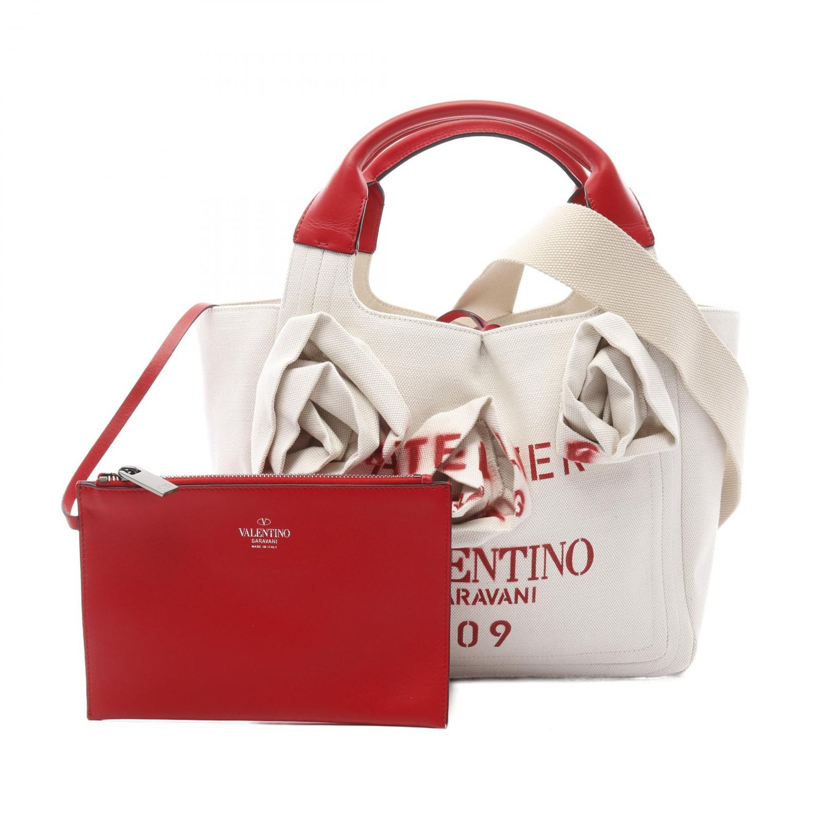 VALENTINO バレンティノ アトリエ ハンドバッグ キャンバス VALENTINO バレンティノ アトリエ ハンドバッグ キャンバス VALENTINO
