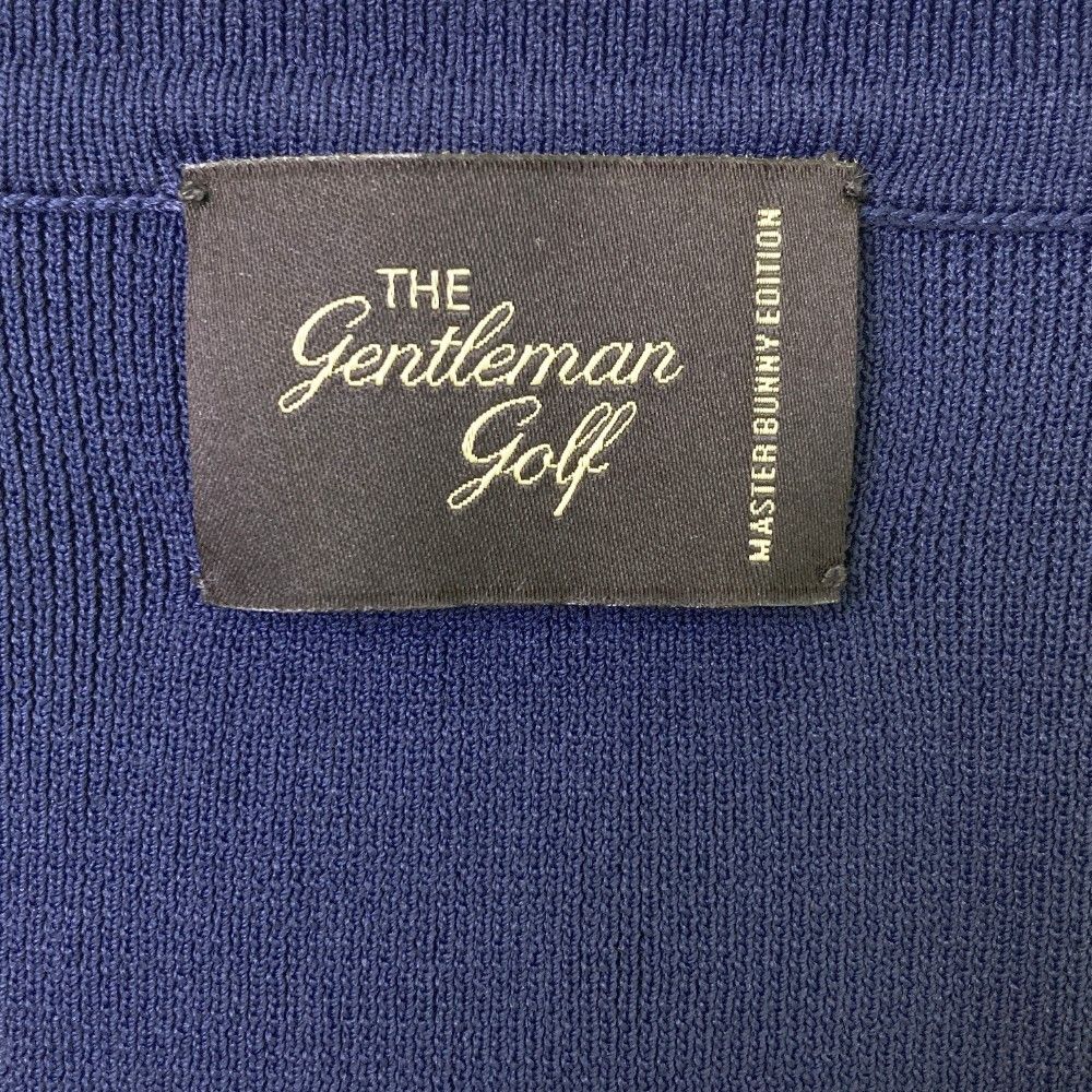 サイズ：4 MASTER BUNNY EDITION マスターバニーエディション THE GENTLEMAN GOLF ニット テーラードジャケット  ネイビー系 [240101459792] ゴルフウェア メンズ ストスト MASTER BUNNY EDITION マスターバニーエディション THE