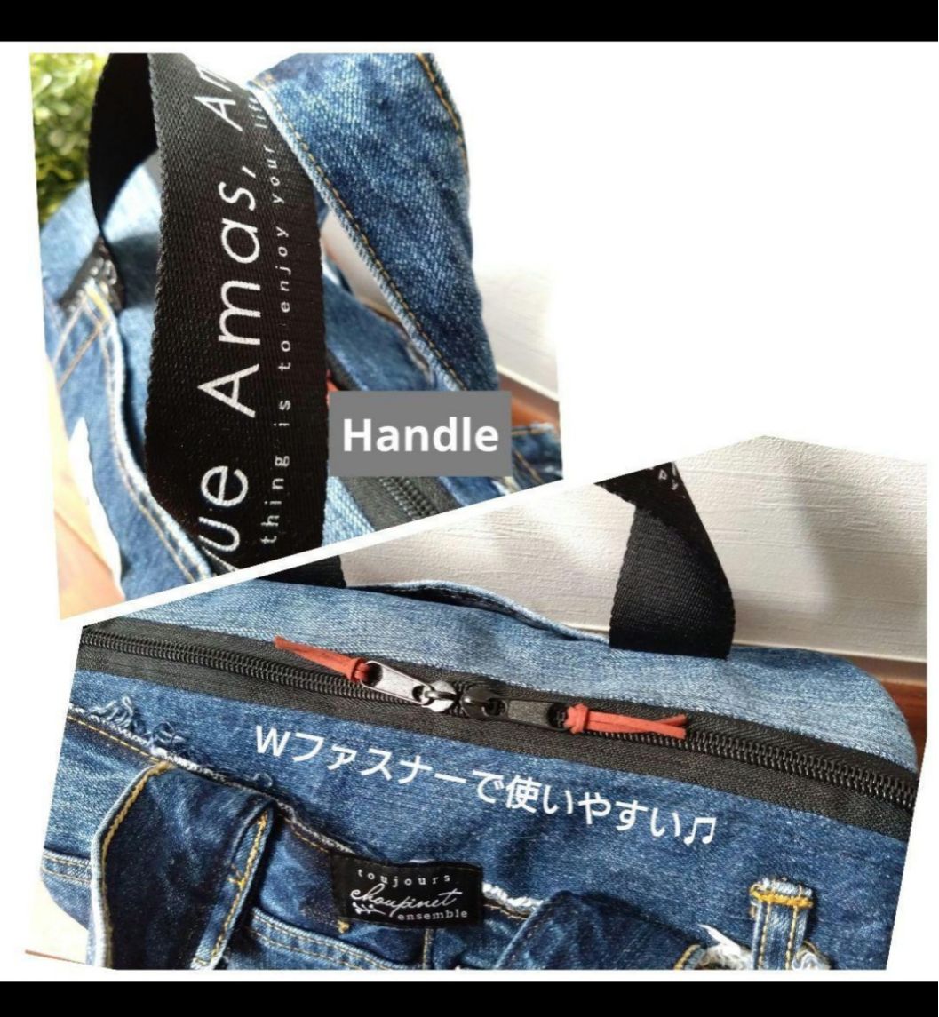 専用❕№724【DENIM❌️ドラム缶型ショルダーバッグ♥】デニムリメイク 専用❕№724【DENIM❌️ドラム缶型ショルダーバッグ♥】デニム