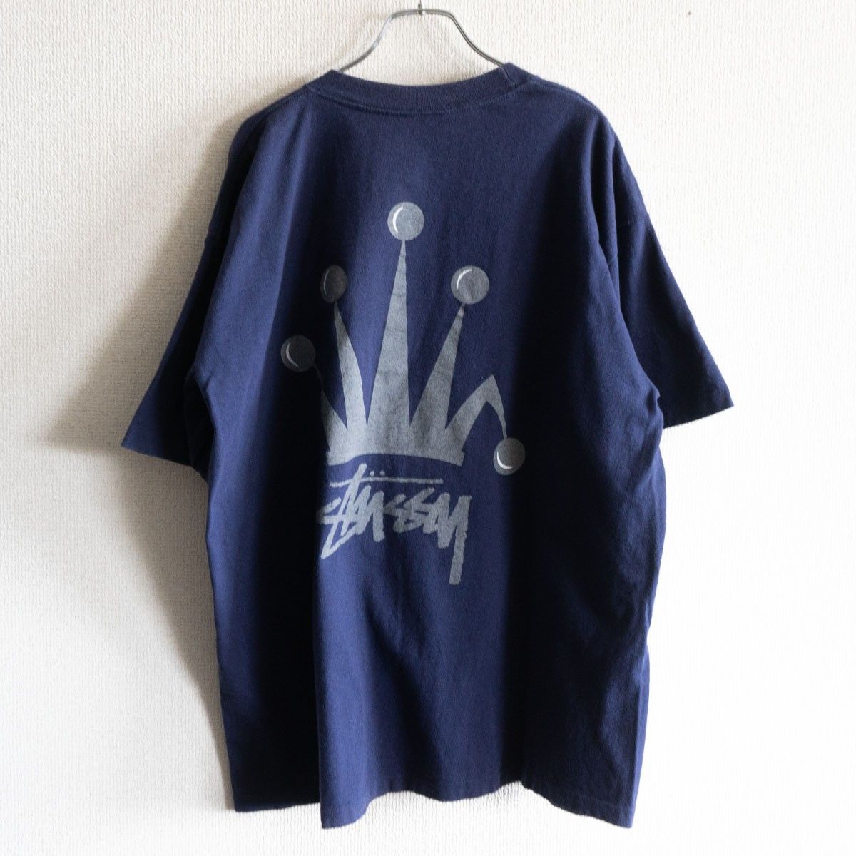 old stussy ハーフジッププルオーバー80s 黒タグ 折れクラウン