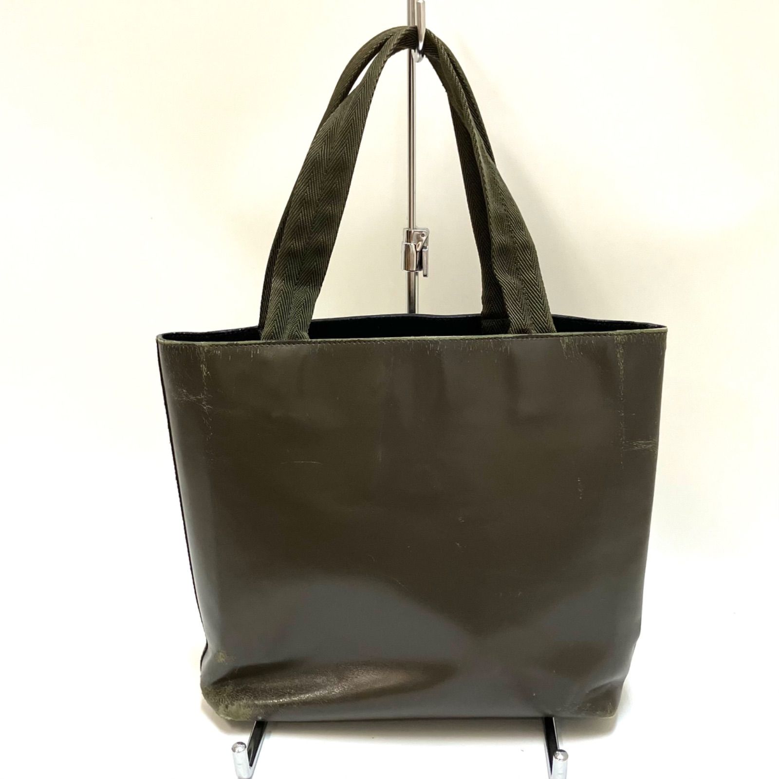 プラダ☆ロゴ型抜きハンドバッグ PRADA プラダ ロゴ型抜きハンドバッグ