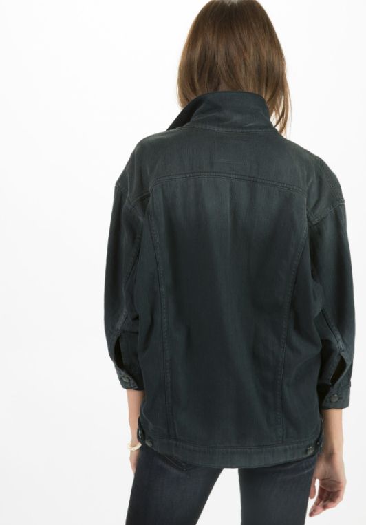 XS R13 オーバーサイズ ガーメントダイング デニム トラッカー ジャケット