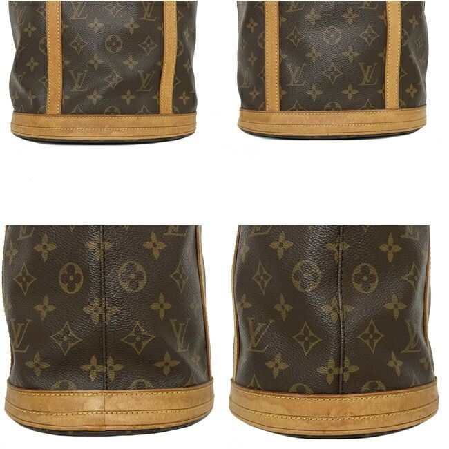 ルイ ヴィトン バケツ バケット GM ポーチ付 ブラウン モノグラム