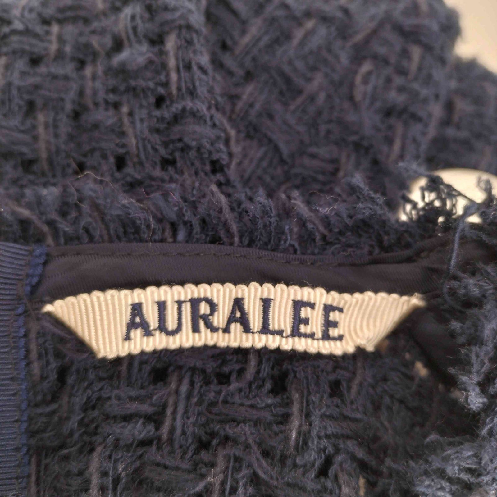◆新品◆24ss◆AURALEE◆SUMMER TWEED MESH P/O Auralee HOMESPUN SUMMER TWEED MESH SHIRT - Navy – Totem