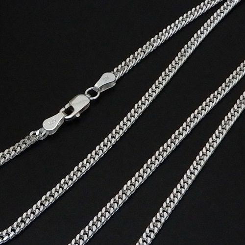 45cm～60cm 幅2.6mm ダブル 喜平 シルバー925 喜平ネックレス