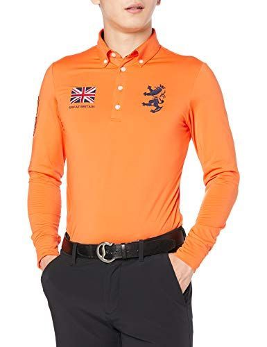 アドミラル ゴルフ L/S フラッグ ポロシャツ ADMA077 メンズ 00 WHT 日本 LL (日本サイズXL相当) アドミラル ゴルフ L⁄S フラッグ ポロシャツ ADMA077 メンズ 10 BLK