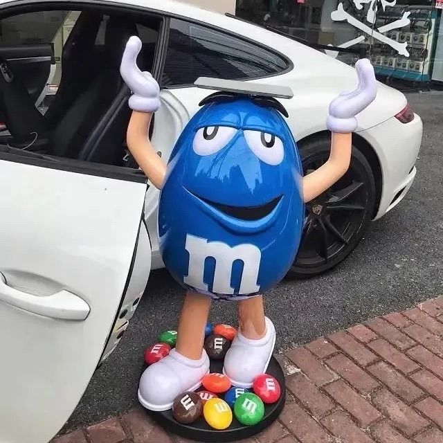 m&m's エムアンドエムズ ディスプレイ ブルー 店頭用