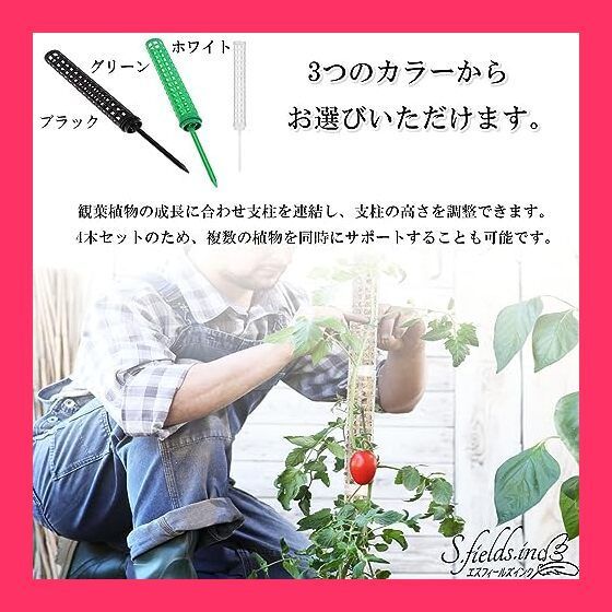 モンステラ　専用 マドカズラ モンステラ メッシュポール園芸用支柱 約49cm×20本
