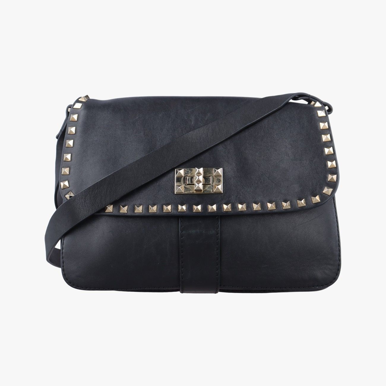 ヴァレンティノValentinoロックスタッド ブラック レザー BS-D361BOL1