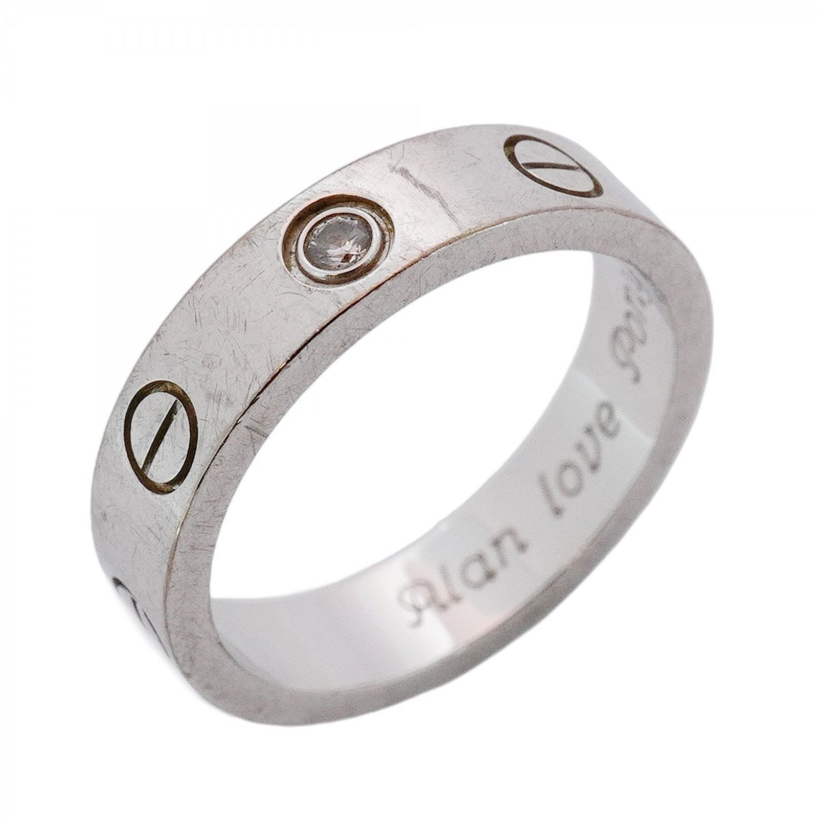 カルティエ(Cartier) カルティエ リング ミニラブ 1PD 18KWG ホワイト