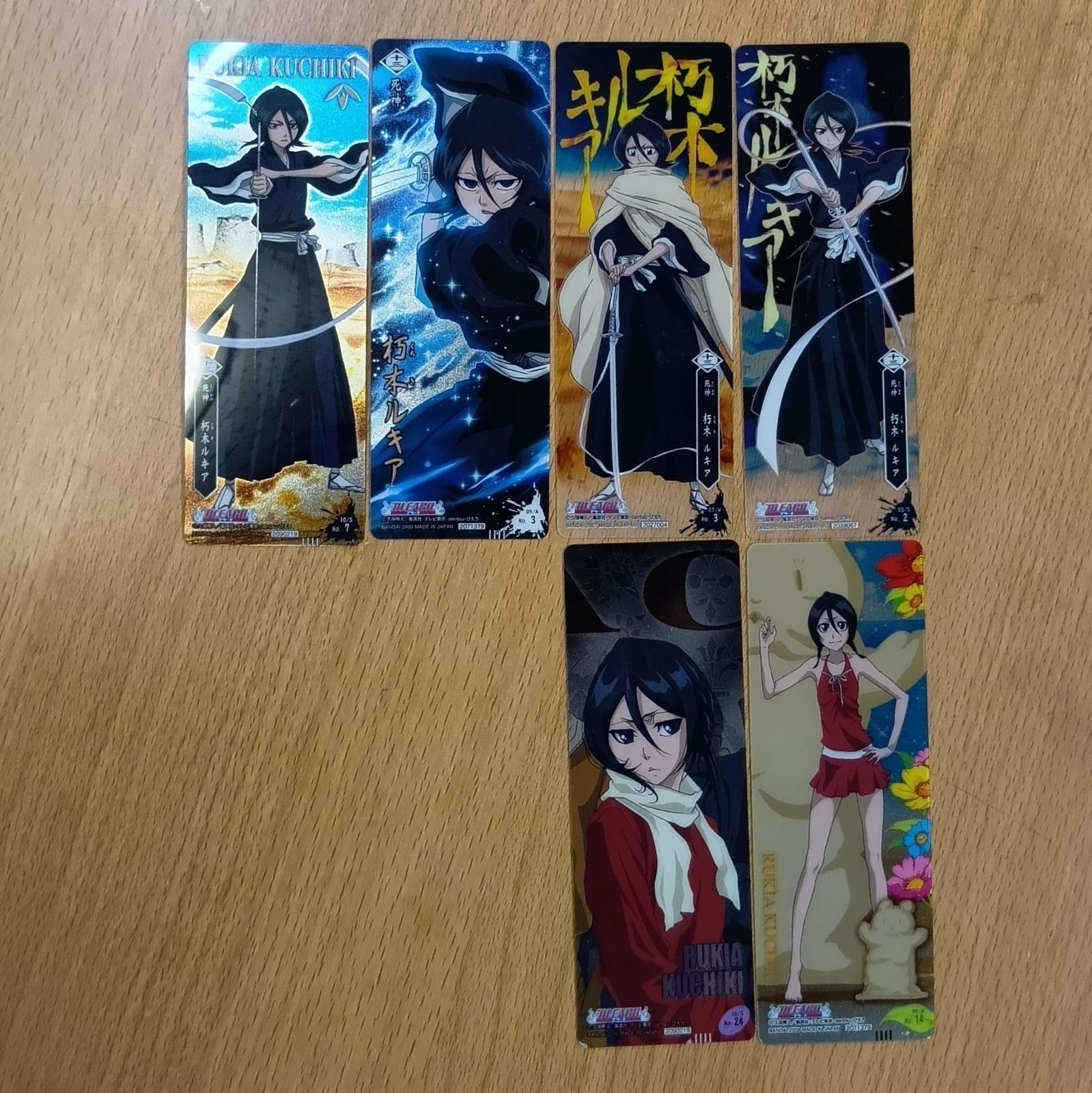 BLEACH 朽木ルキア 徹底的 井上織姫 カードガム しおり