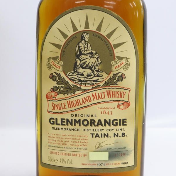 GLENMORANGIE（グレンモーレンジ）1974-1999 43% 500ml X24I160033 - メルカリ