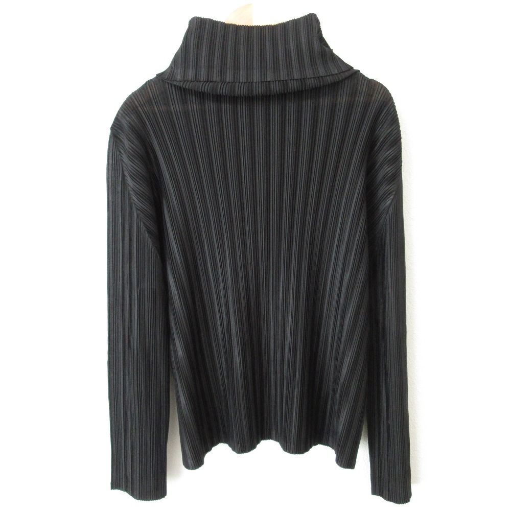 美品 PLEATS PLEASE イッセイミヤケ ボルトネック 長袖
