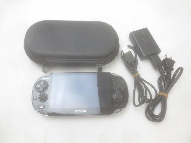 品 ゲーム PS Vita 本体 PCH-1100 ブラック 動作品 充電器付き