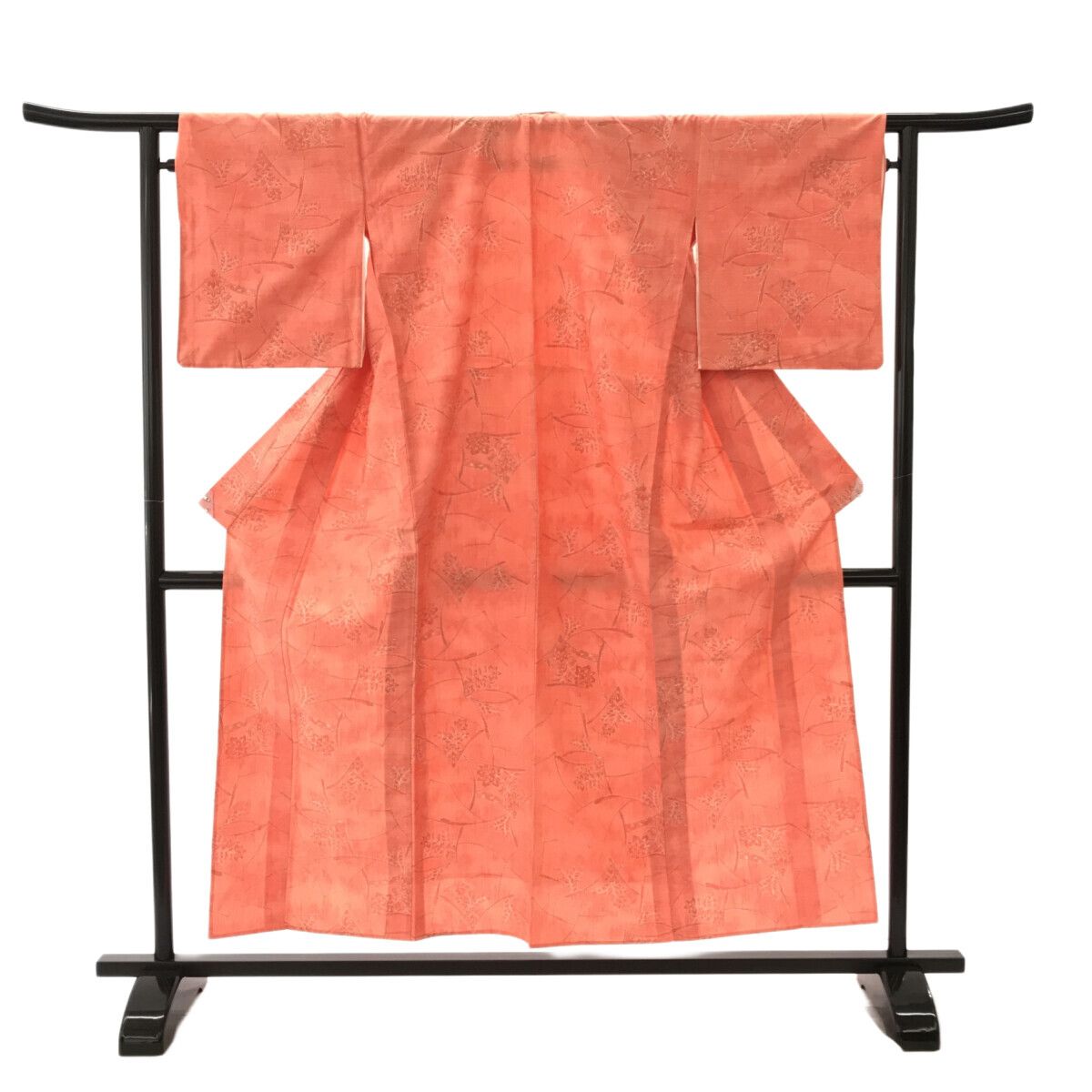 紬/美品/オレンジ/仕立上がり/適応身長145～152㎝/ 7911 紬/美品/オレンジ/仕立上がり/適応身長145～152㎝/ 7911 - Mercari