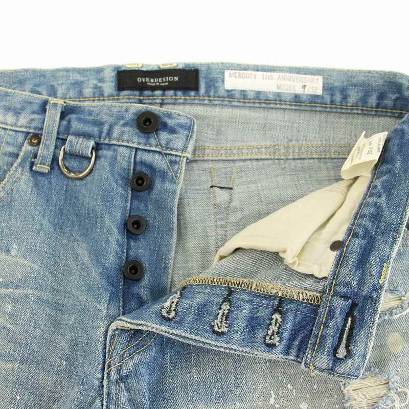 OVERDESIGN セルビッチ ペンキ ハードダメージ加工 デニム 34 XL