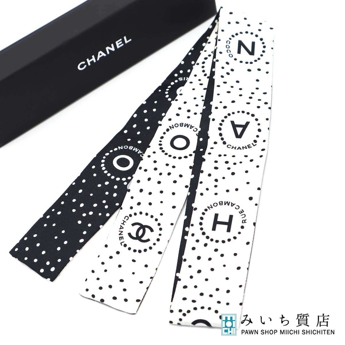 新品未使用 シャネル CHANEL スカーフ ハンカチ バンダナ ココ