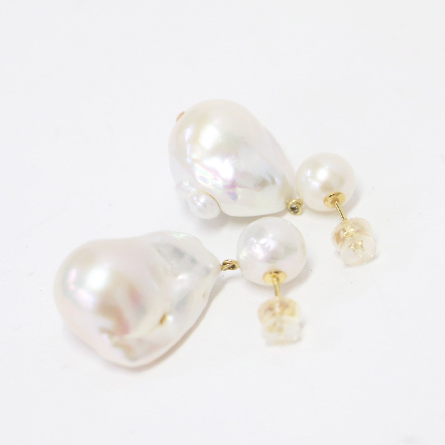 美品】MAAYA マアヤ バロックパール ピアス | EMMA | 両耳用 真珠 淡水 