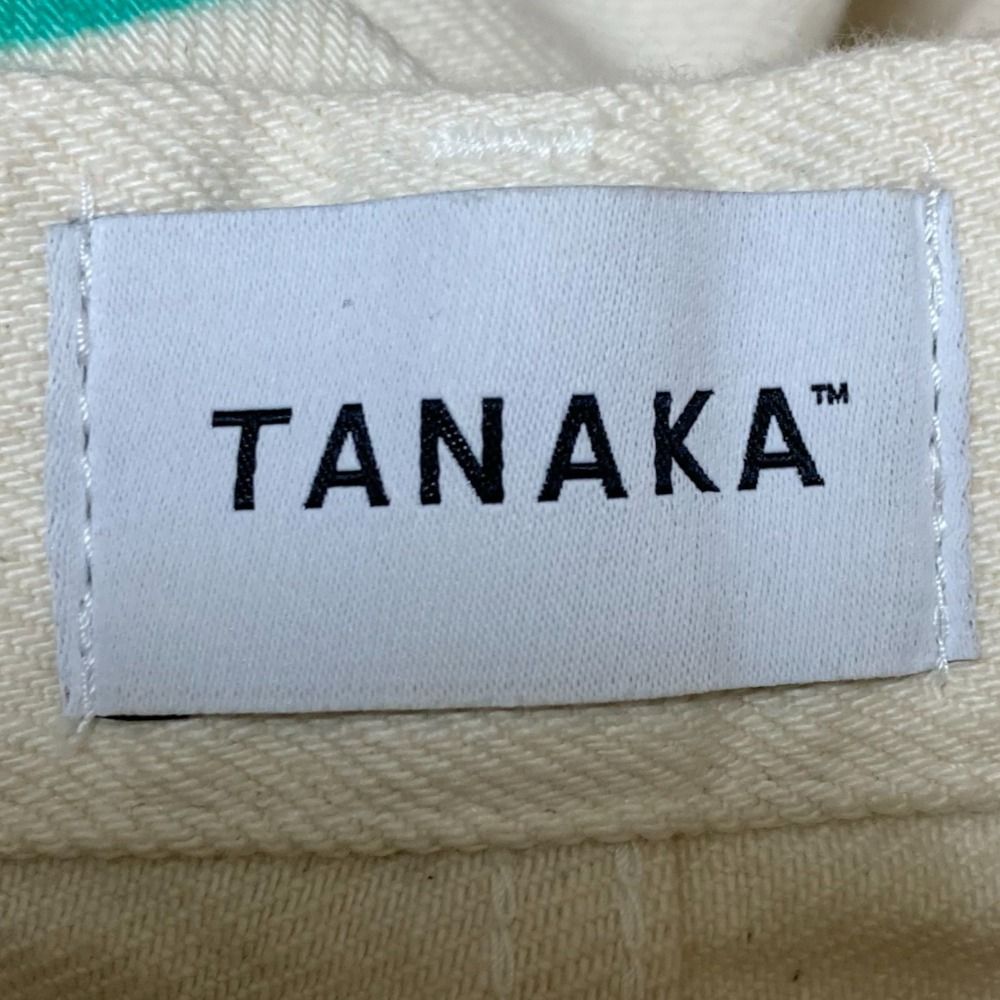 美品 TANAKA タナカ THE JEAN TROUSERS WHITE DOVE FLOWER デニム