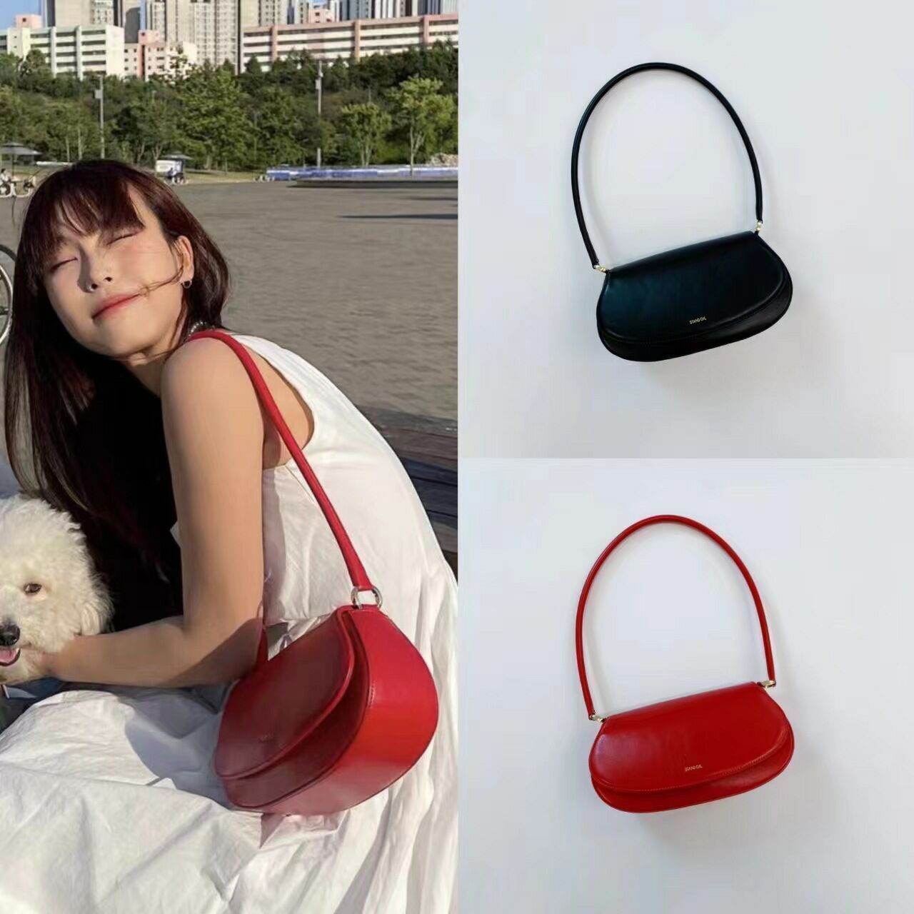 新品未使用スタンドオイルSTAND OILCLAM BAG ショルダーバッグクラムバッグトートバッグ2カラー