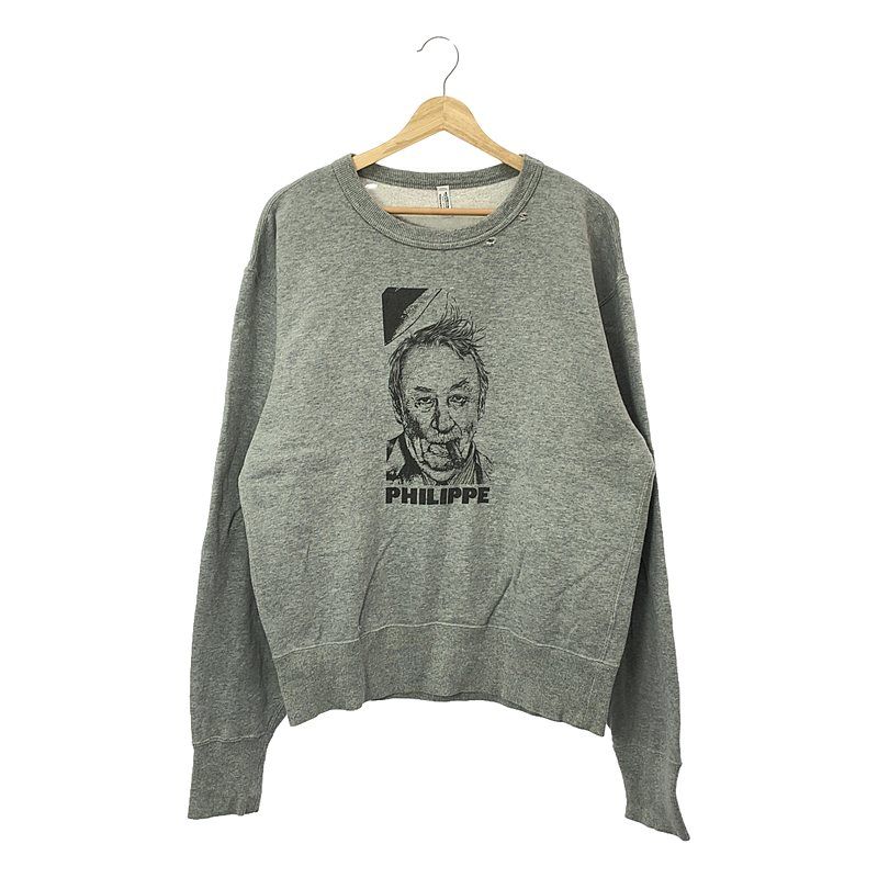 MAATEE&SONS / マーティー&サンズ | KNITWEAR ACTOR's SWEAT PHILIPPE / ダメージ加工 スウェット | 3 | グレー | メンズ MAATEE&SONS / マーティー&サンズ | KNITWEAR ACTOR's SWEAT PHILIPPE