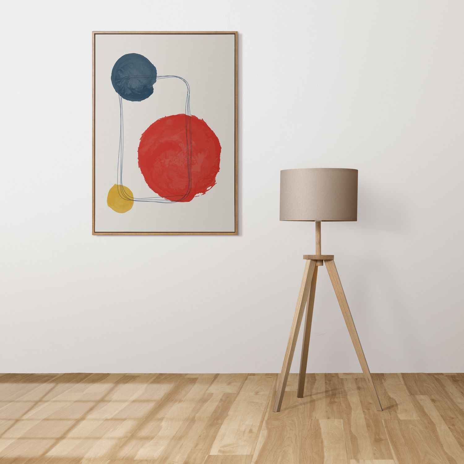 幾何学的・抽象的アートフレームセット&classy ポスター北欧