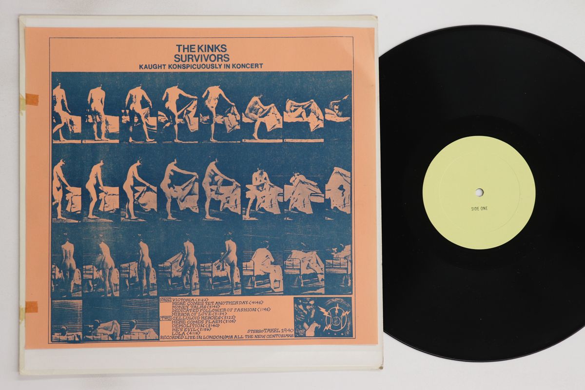 米LP Kinks Urvivors - Kaught Konspicuously In Koncert TAKRL1940 AMAZING KORNYFONE /00260 米LP Kinks Urvivors - Kaught Konspicuously In Koncert