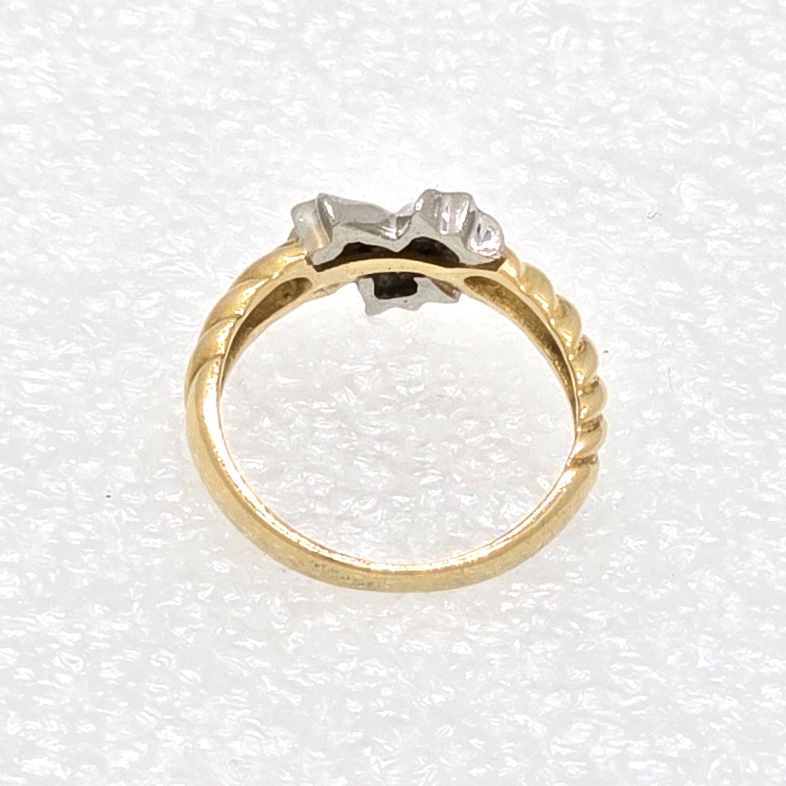 7号】Christian Dior ディオール PT900 K18リング DIOR