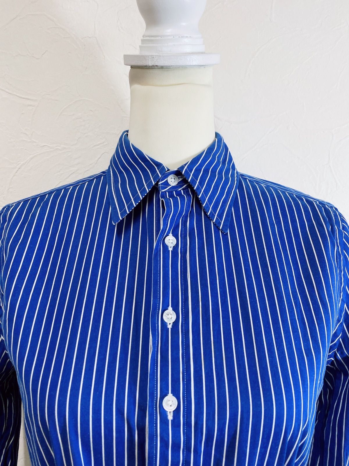 シャツワンピース ストライプ