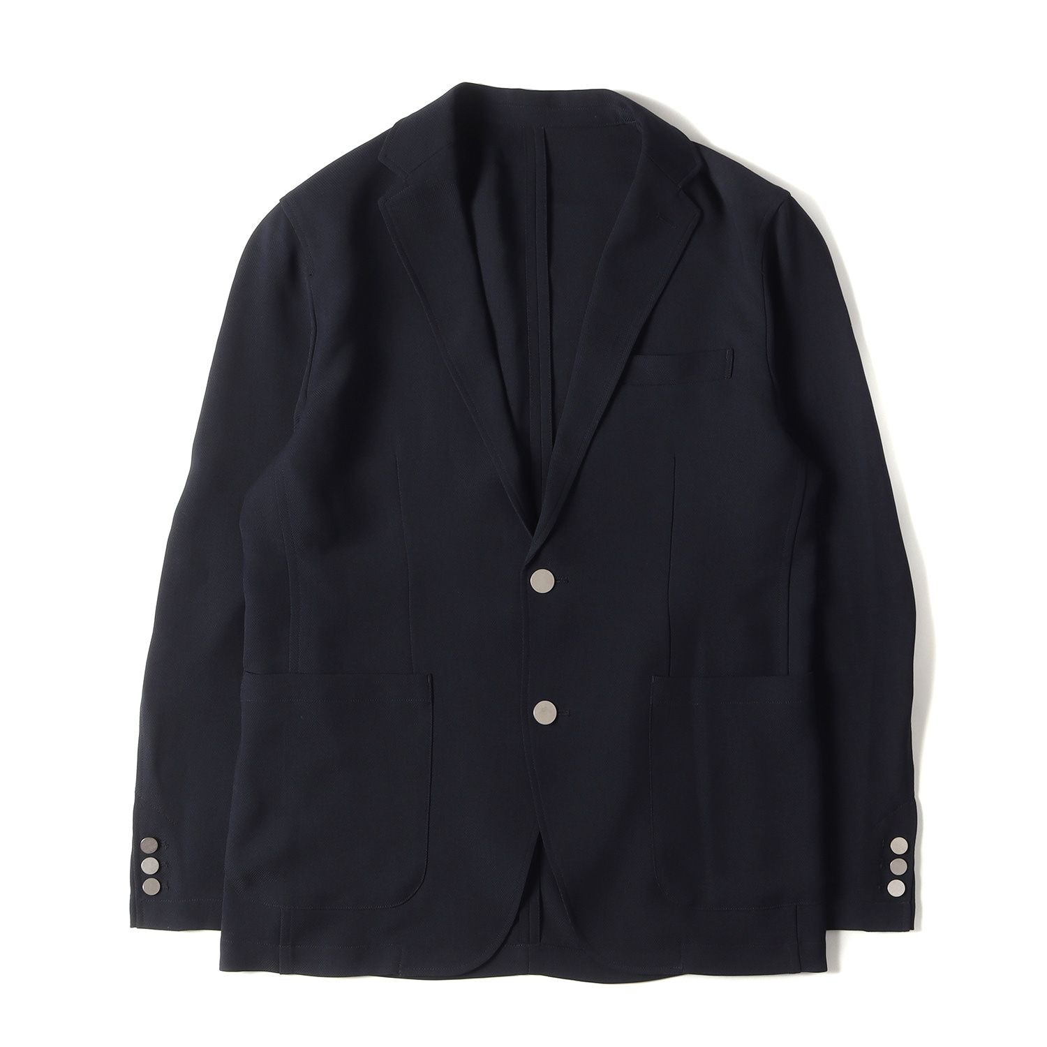 美品 美品 SOPHNET ソフネット ジャケット サイズ:L ホップサック 2B テーラード ジャケット HOPSACK 2BUTTON JACKET SOPH-200048 ブレザー 20SS ダークネイビー 紺 アウター