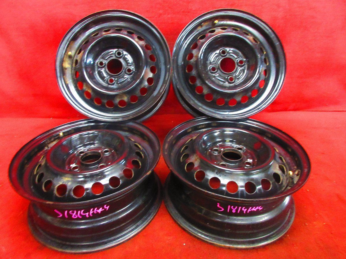 ホンダ フィット 純正 鉄ホイール 14インチ 14×5.5J+45 4H PCD100 4本