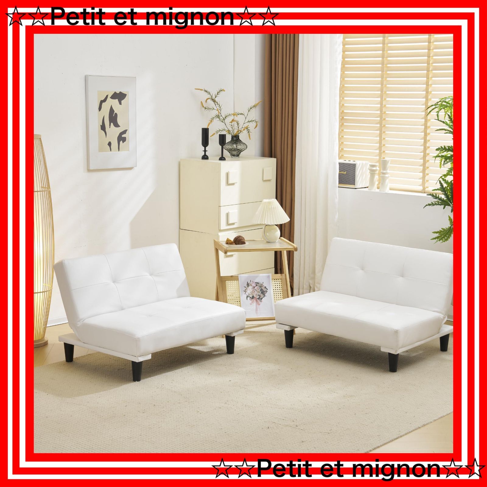 スピード発送 ソファーベット ロータイプ ホワイト ベッド リクライニング こたつ 2人掛け 2人掛け レザー ローソファー PUレザー ローソファ ソファベッド ソファ ソファーベッド ソファー オーエスジェイ OSJ NEXPOTALLINN_EU