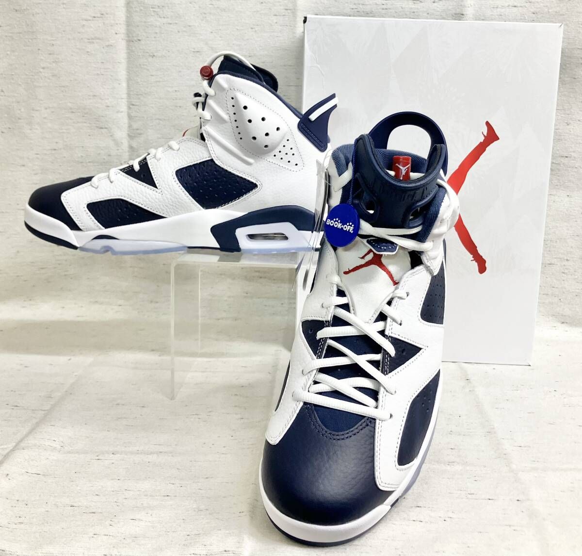 未使用 AIR Jordan 6 RETRO ネイビー⁄ホワイト⁄レッド 公式通販