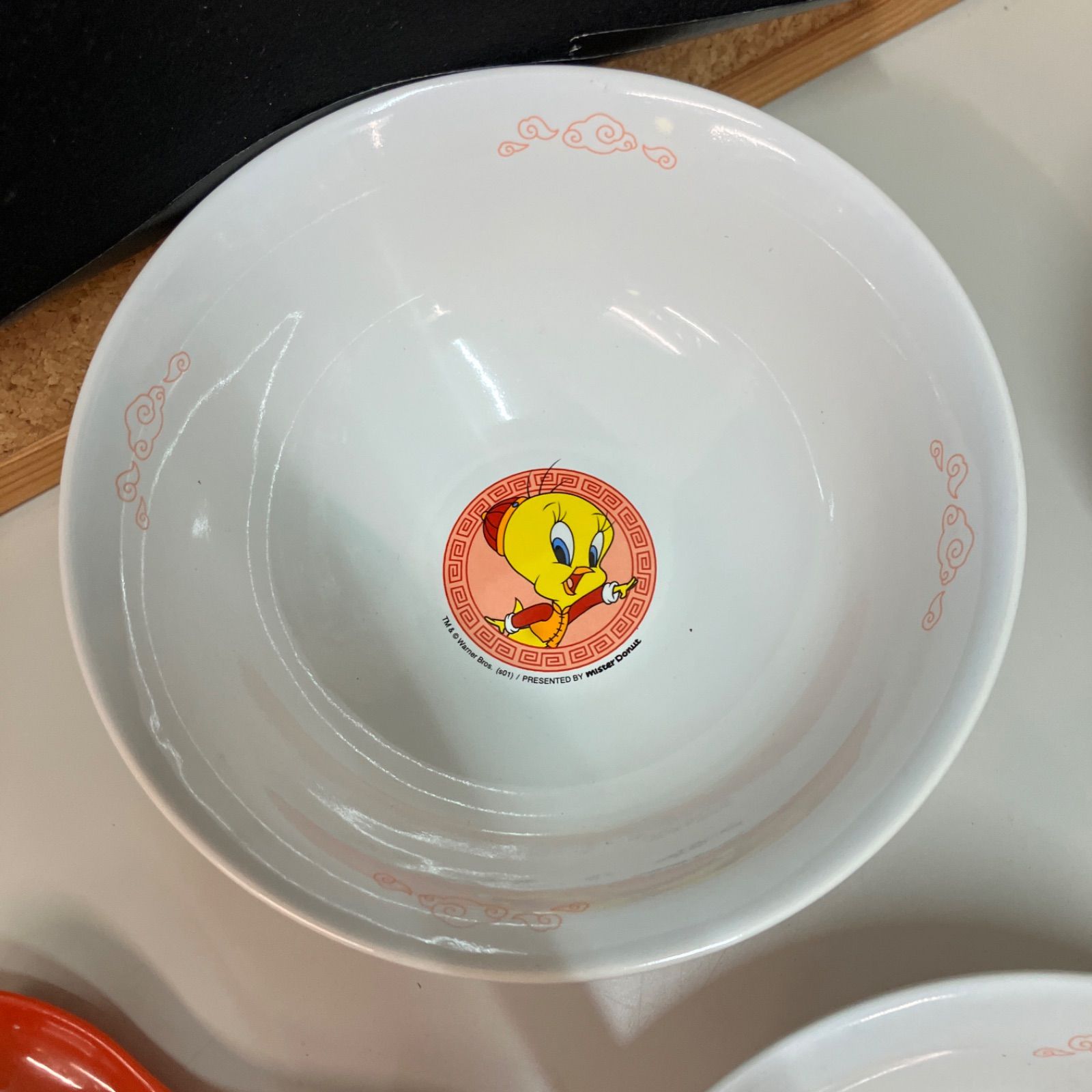 新品 ミスド トゥイーティー ラーメン丼 4点チャーハン皿 中華皿3点の