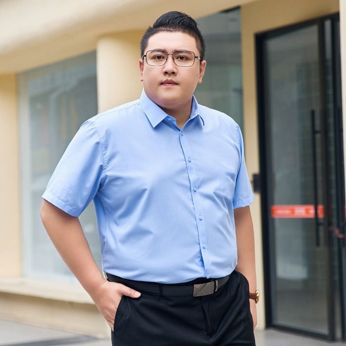 シャツ メンズ 半袖 大きいサイズ L~8XL ぽっちゃりさん ノーアイロン