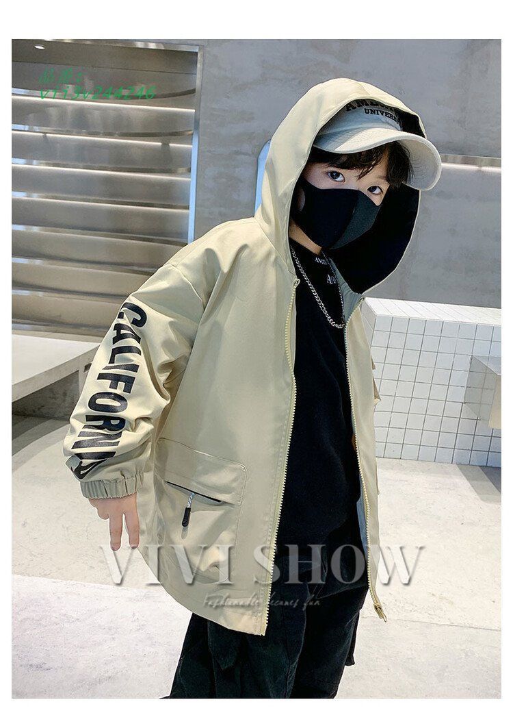 ウィンドブレーカー キッズ 男の子 アウター 子供服 ジップアップマウンテンジャケット ブルゾンジャンパー 春秋 防風  vii3v244246
