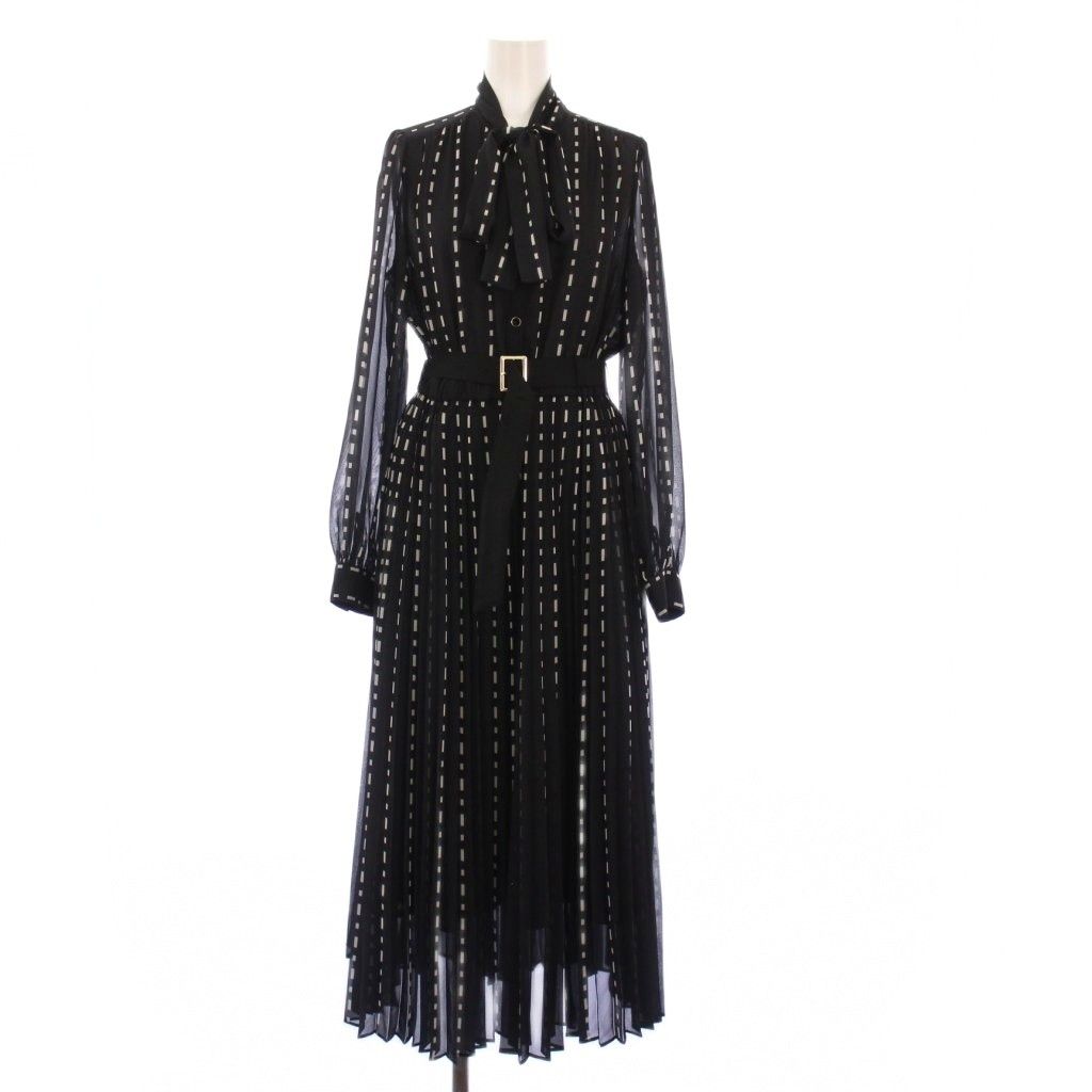 グレースコンチネンタル ダイアグラム 長袖ロングプリーツ