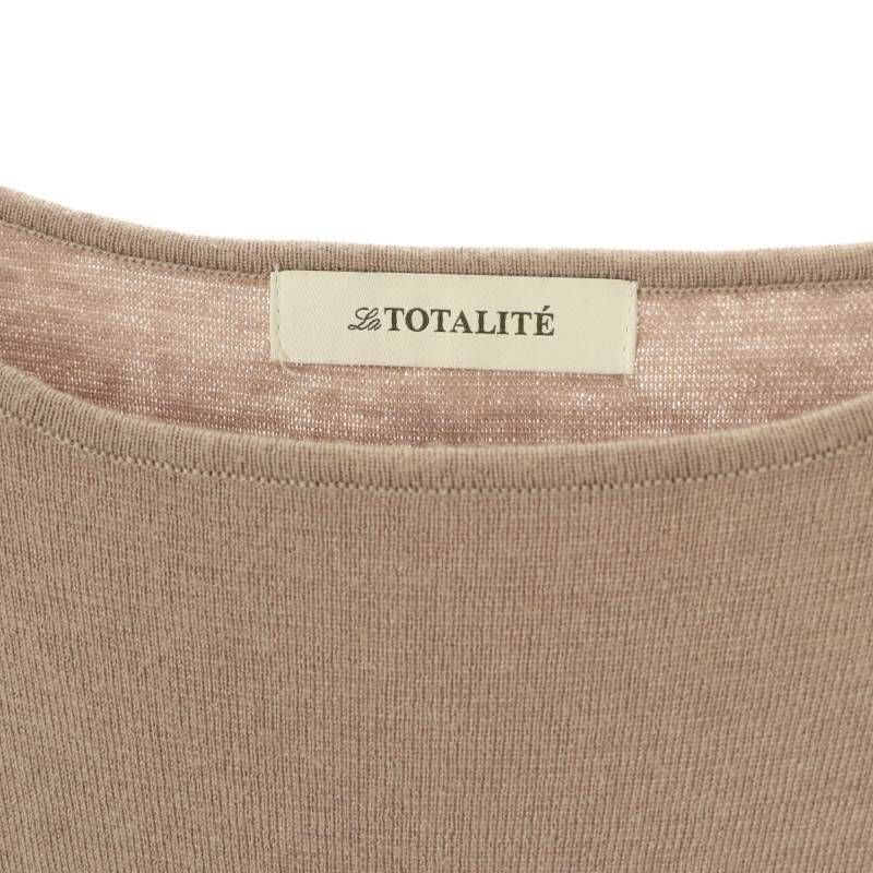 La TOTALITE - 新品⭐︎LaTotalite 16Gミラノリブベスト グレー　IENA ラ トータリテ La TOTALITE 16Gミラノリブフリルスリーブプル