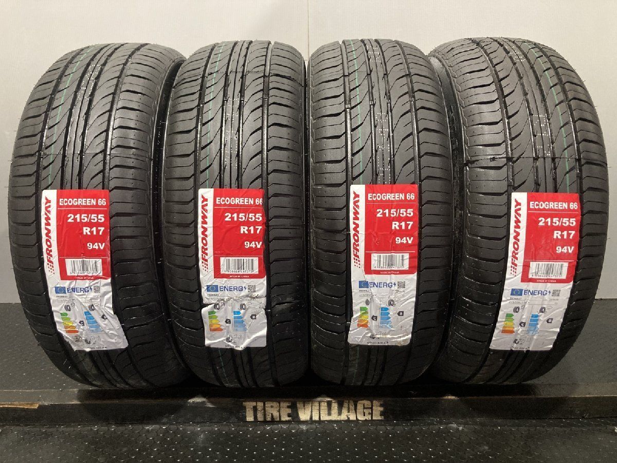 新品】札幌発 引取可 2024年製 FRONWAY ECOGREEN 66 215/55R17 94V 17  