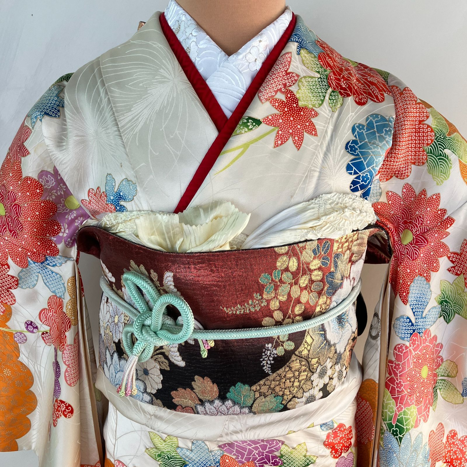 F08週限定価格☆used美品☆ 成人式 豪華振袖7点セット 楽天市場】[1万円均一SALE]【成人式 振袖 レンタル】RS1480 正絹