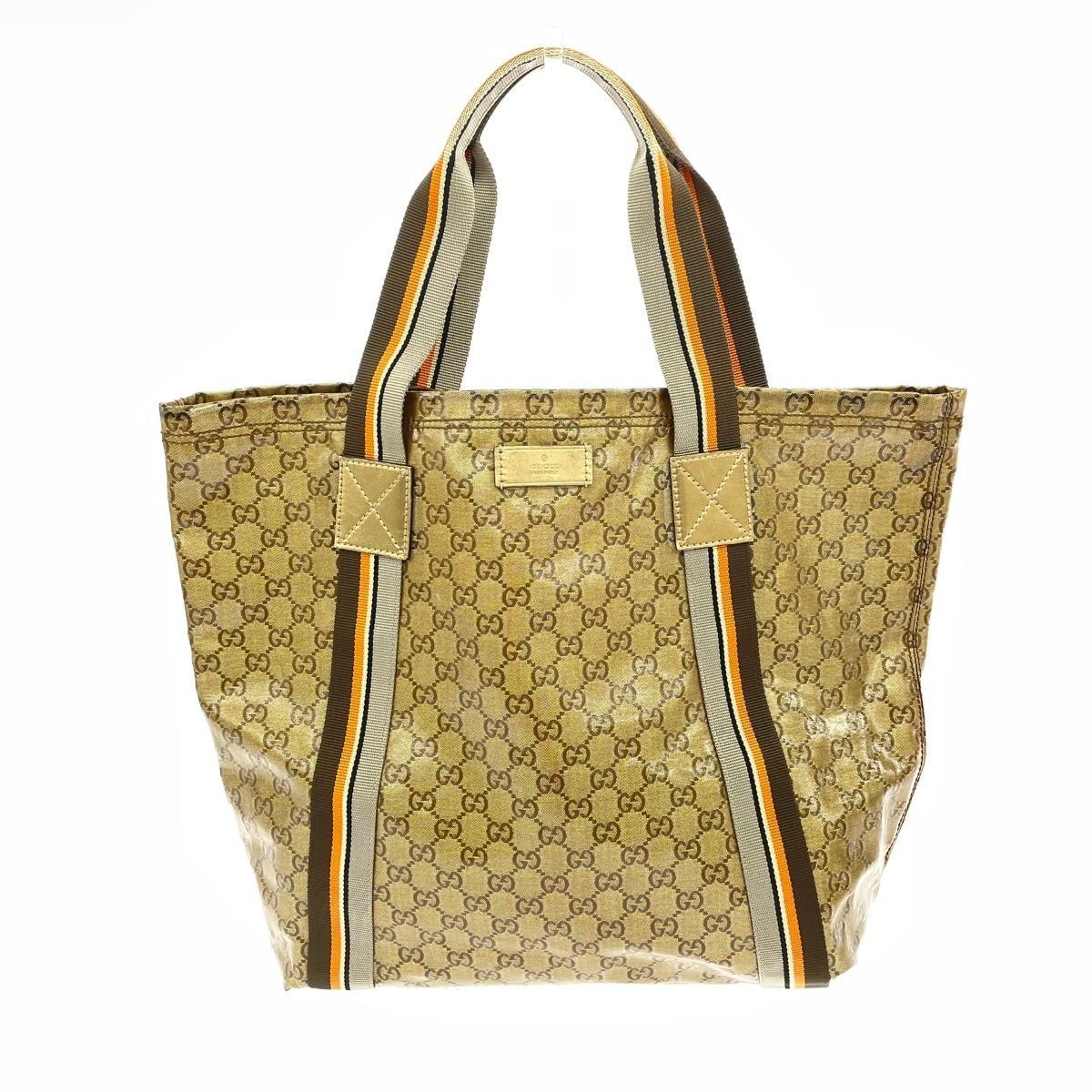 GUCCI グッチ GGクリスタル トートバッグ 189669 ゴールドカラー ユニ 