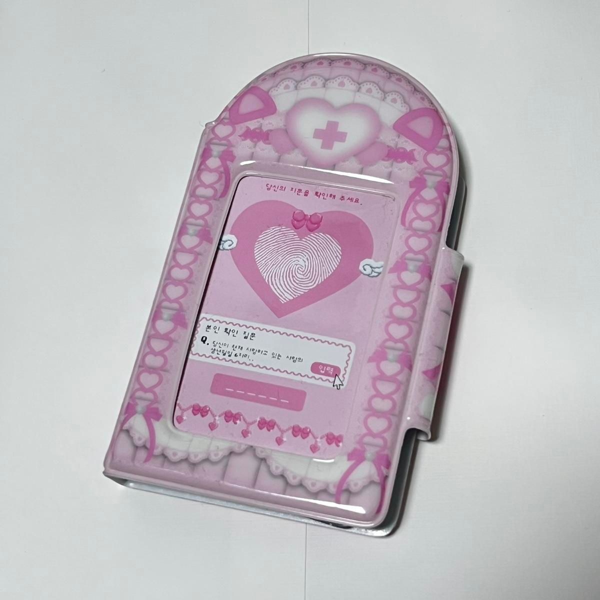 cherish203 コレクトブック ピンク トレカケース cherish.203 コレクトブック ピンク 韓国作家 cherishコレクトブック