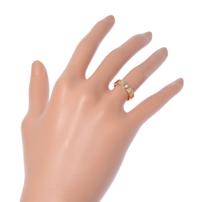 カルティエ Cartier ミニラブ #48 リング ダイヤ 1P K18 PG